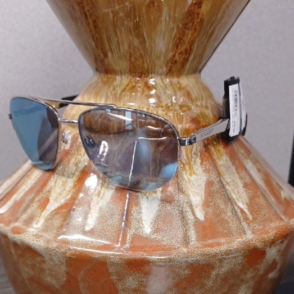 Dockers Silver and Blue Aviator Sunglasses